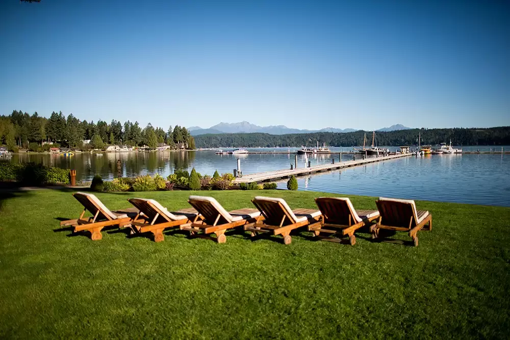 Alderbrook Resort Weddings
from ​Photographer Robert Knapp Row of chairs lined up for sunbathing