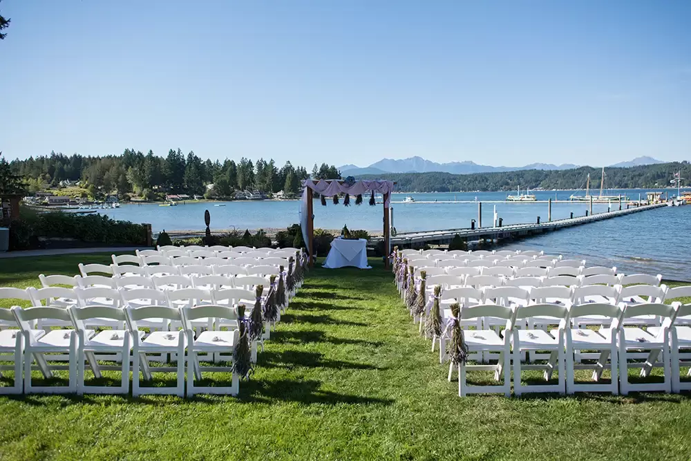 Alderbrook Resort Weddings
from ​Photographer Robert Knapp The seating for the wedding ceremony, empty and waiting for guests