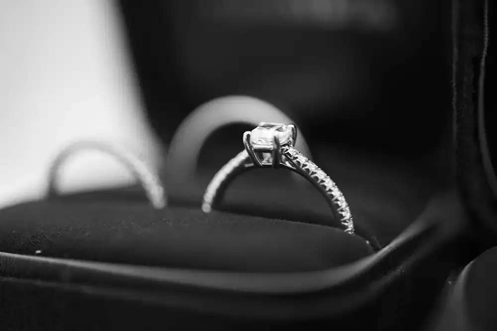 A massive diamond ring from Tiffanys 