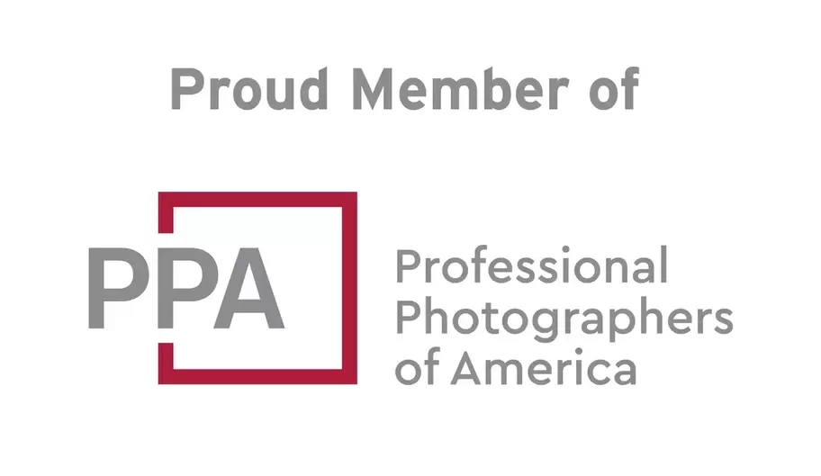 Wedding Photographers in Portland Modern Art Photograph display their Professional Photographers of America Membership 